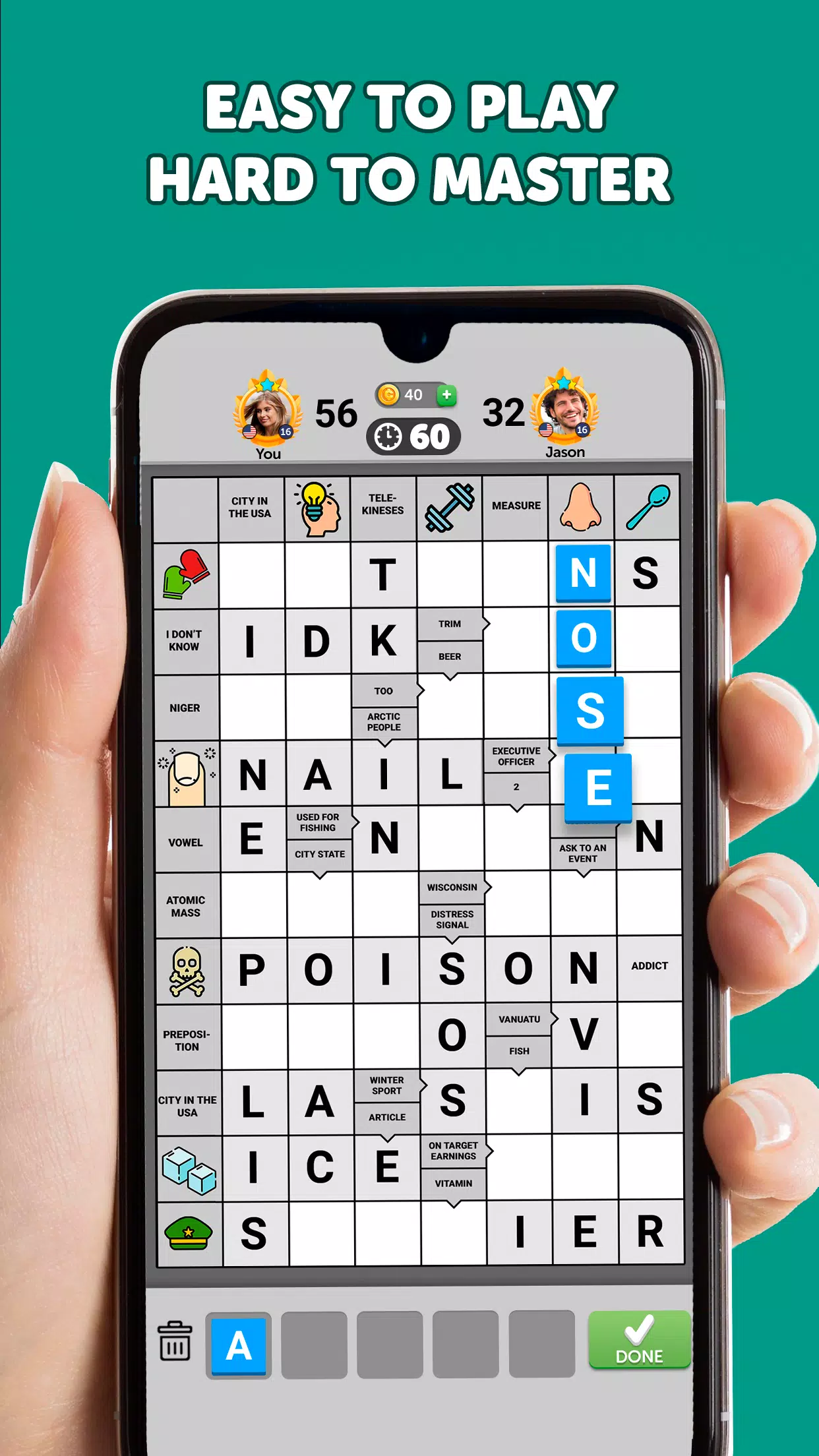 Wordgrams - Crossword & Puzzle スクリーンショット 1