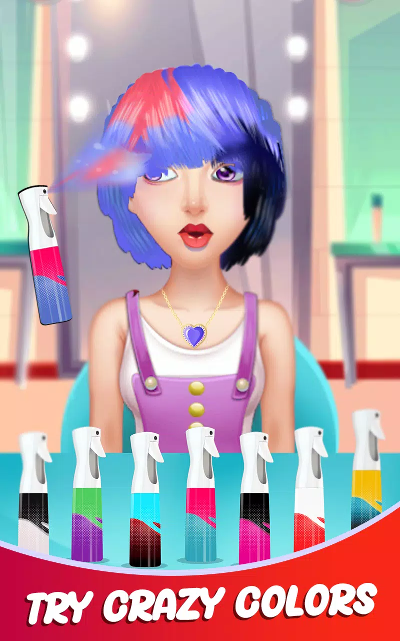 Fashion Girls Hair Salon Games 스크린샷 0