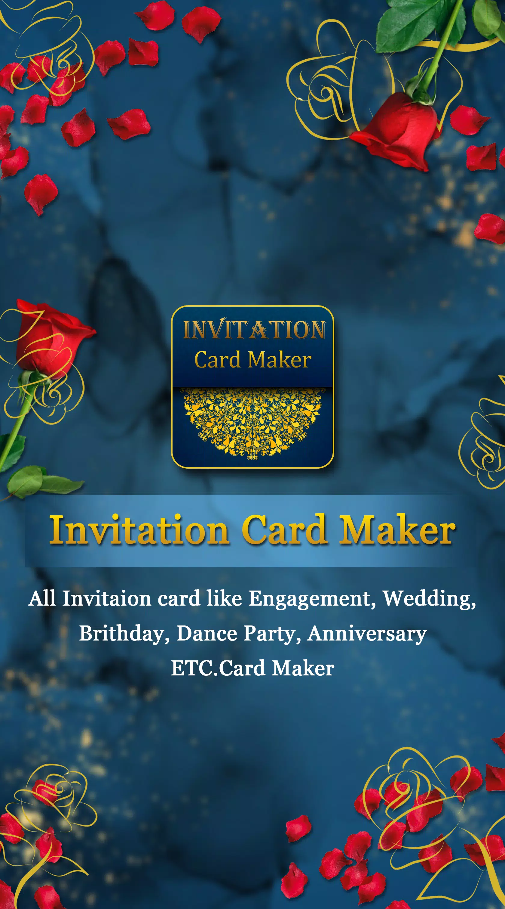 Invitation Card Maker Zrzut ekranu 0