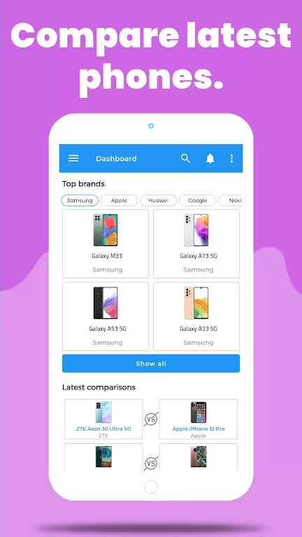 Compare Phones Prices & Specs Schermafbeelding 0