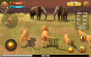 Wild Lion Simulator 3D Captura de tela 1