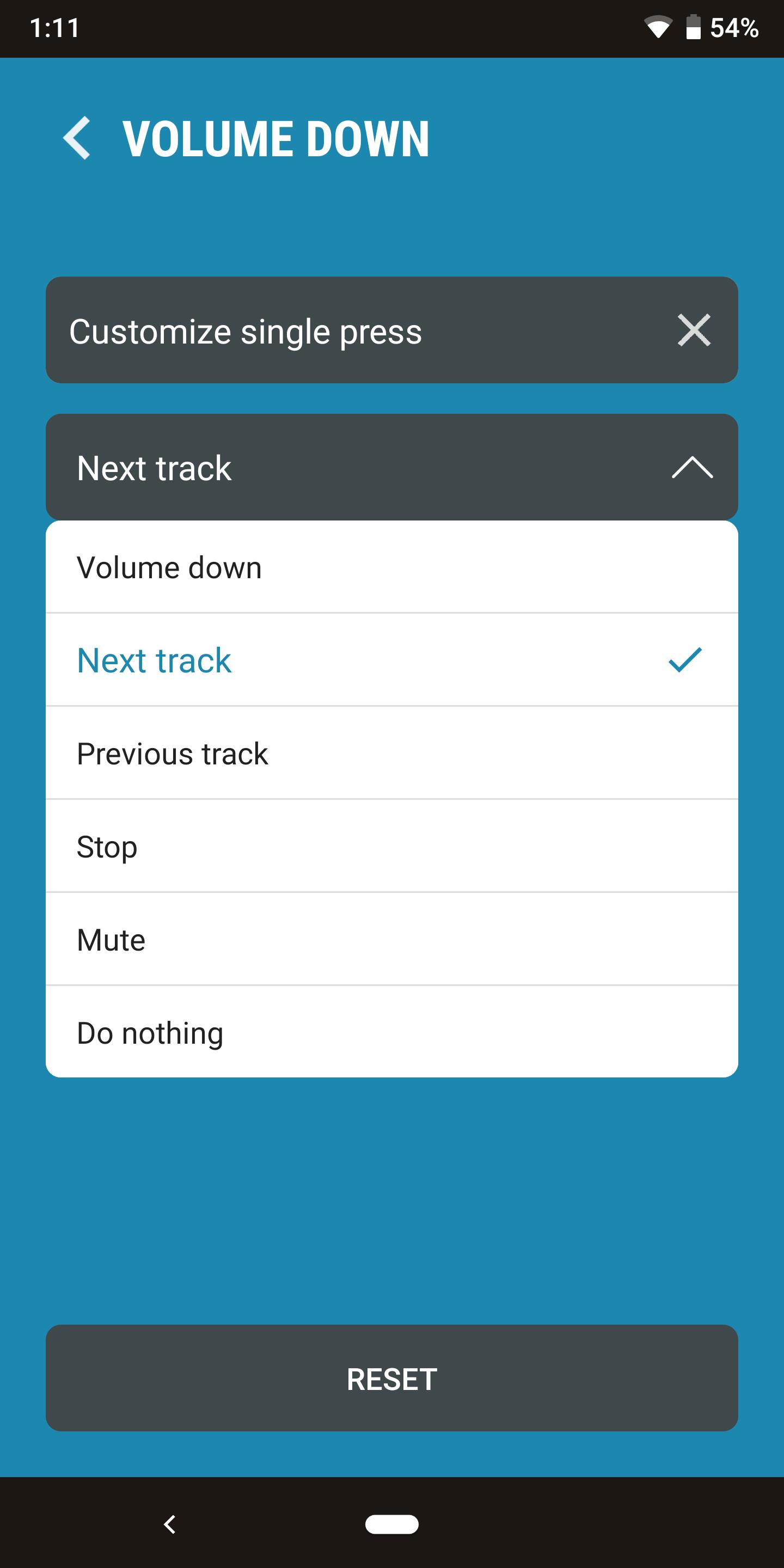 Next Track: Volume button skip Screenshot 1