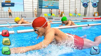 Aqua swimming pool racing 3D ဖန်သားပြင်ဓာတ်ပုံ 3