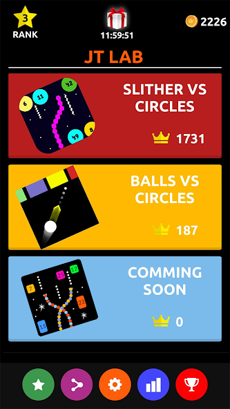 Slither vs Circles: All in One Mod Captura de pantalla 0