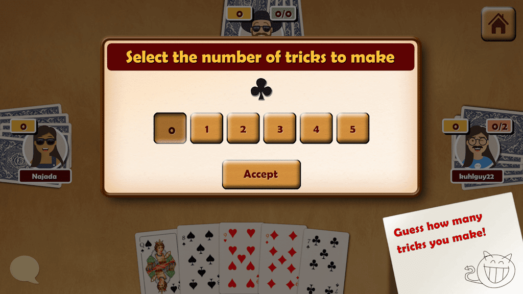 Oh Hell - Online Spades Game Ảnh chụp màn hình 0