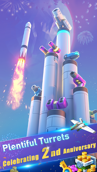 Mega Tower - Casual TD Game Mod Schermafbeelding 2