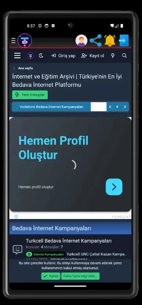 İnternet ve Eğitim Arşivi スクリーンショット 1