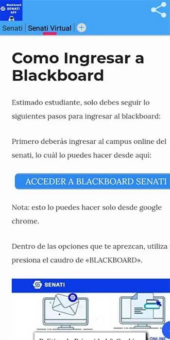 Schermata Senati Blackboard 1