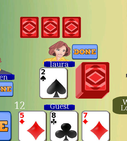 Schermata thirty one - 31 card game by makeup games 2
