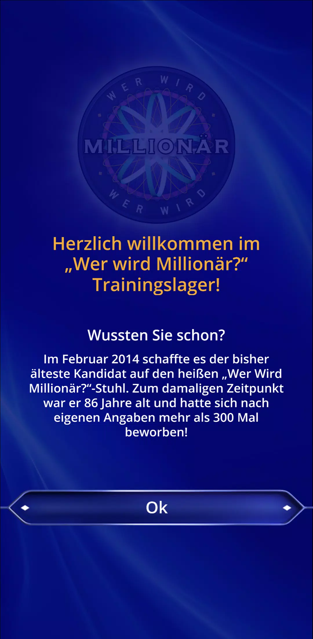 Wer wird Millionär? Training 스크린샷 0