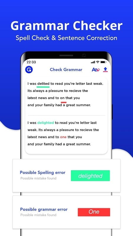 Grammar Checker ภาพหน้าจอ 3