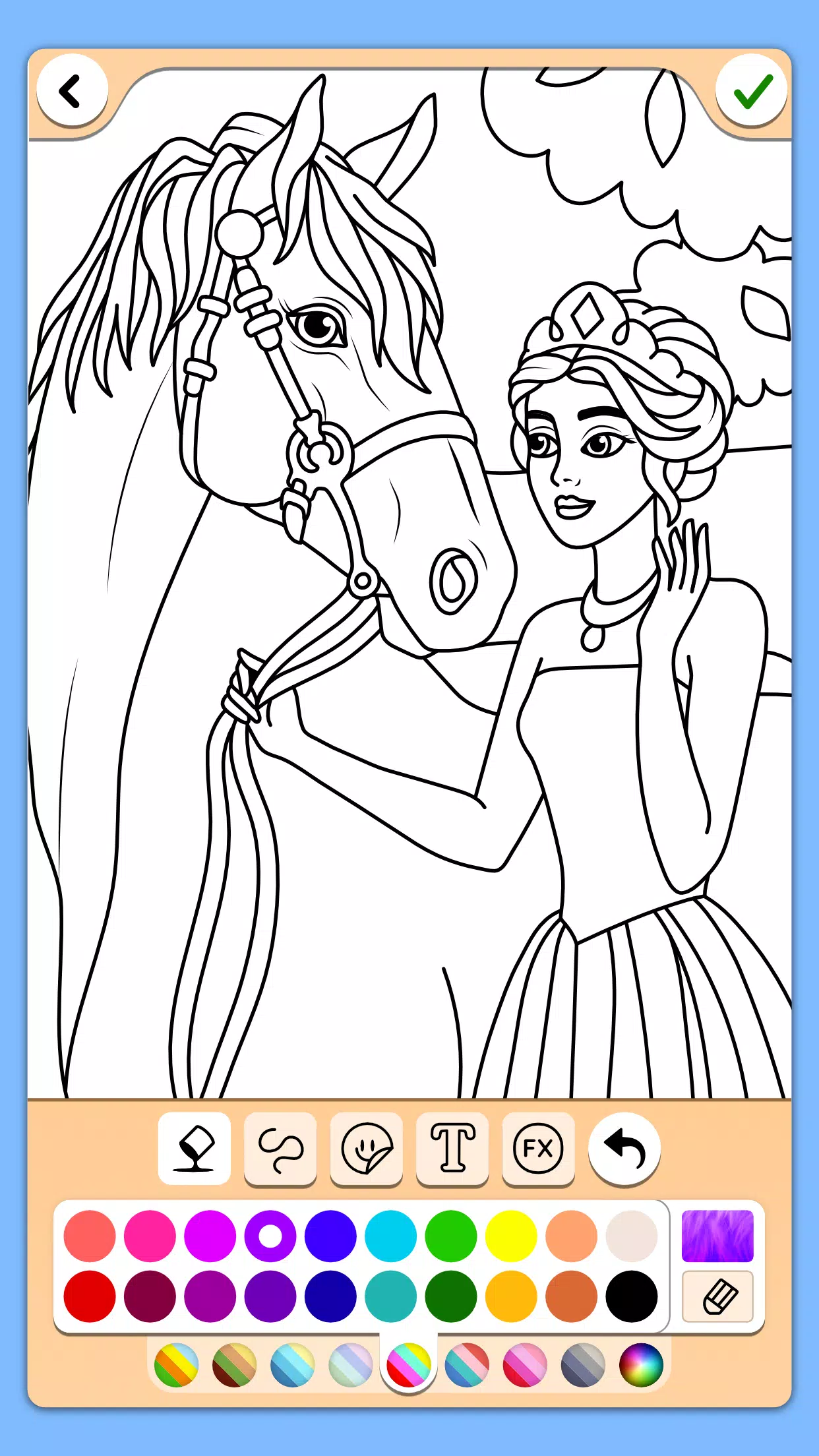 Princess Coloring Game Ảnh chụp màn hình 3