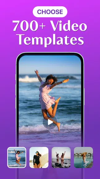 Template Video Maker & Editor Captura de tela 1