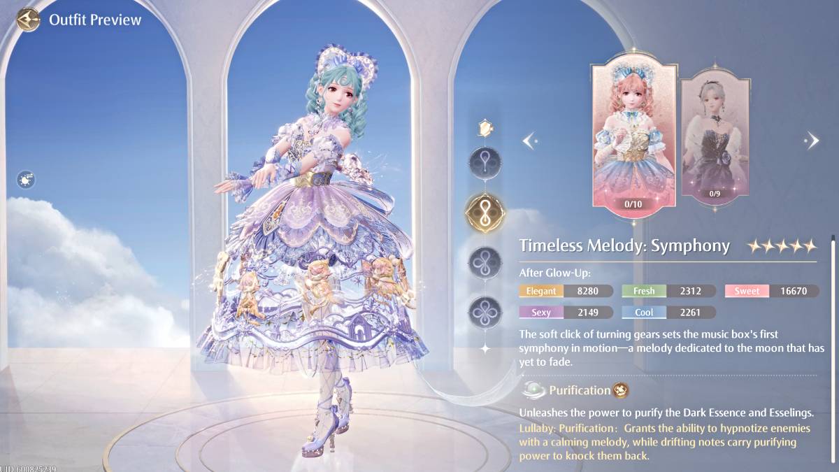 Walang katapusang Melody: Symphony Outfit sa Infinity Nikki