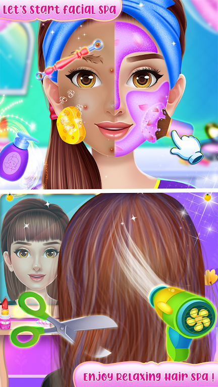 Doll makeup salon girl game Ekran Görüntüsü 1