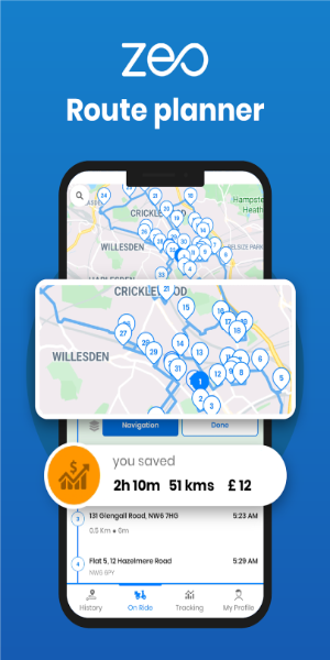 Zeo Fast Multi Stop Route Plan Screenshot 0