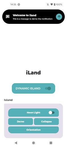 Dynamic notch iOS 16 - iLand Zrzut ekranu 1