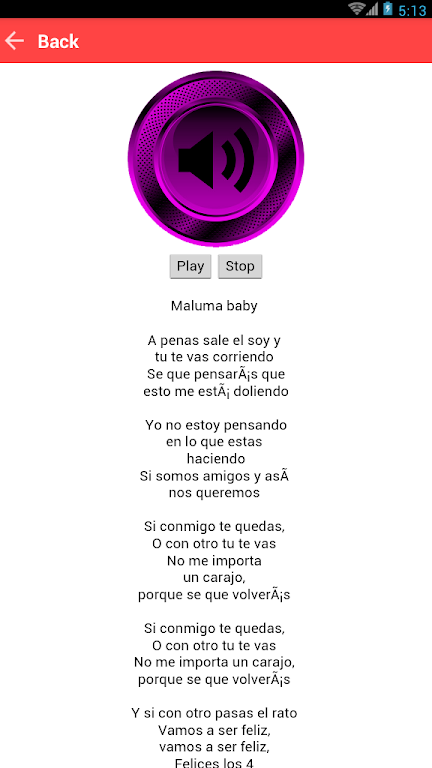 Felices Los 4 Maluma Musica Lyrics Captura de tela 1