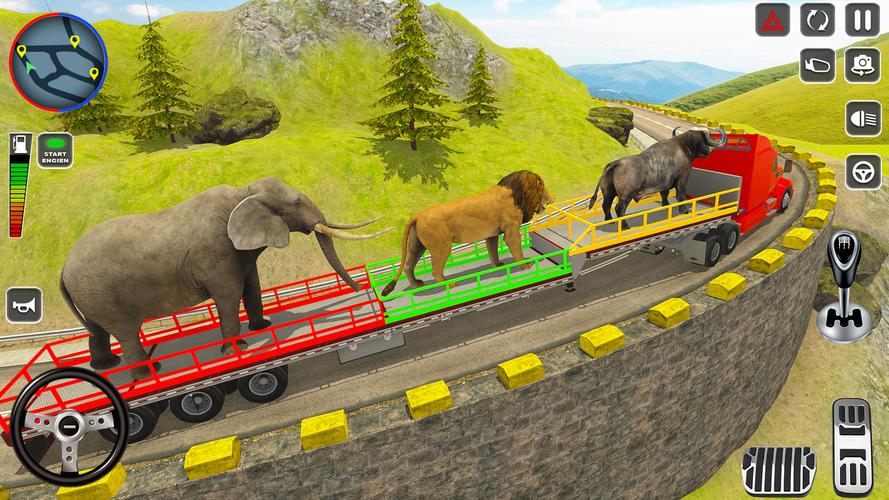 Wild Animal Truck Transporter 스크린샷 1