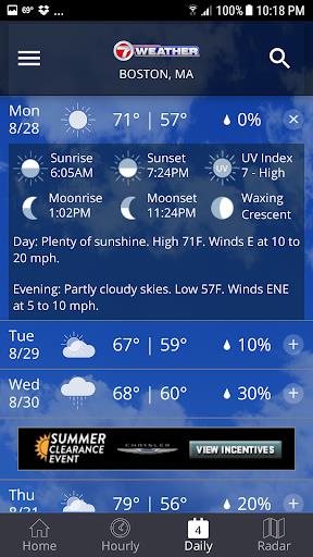 WHDH 7 Weather - Boston ภาพหน้าจอ 2