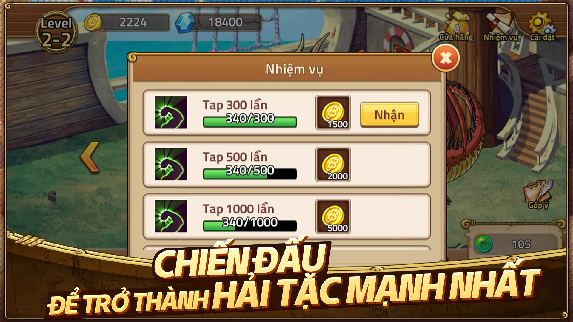 Huyền Thoại Hải Tặc स्क्रीनशॉट 2