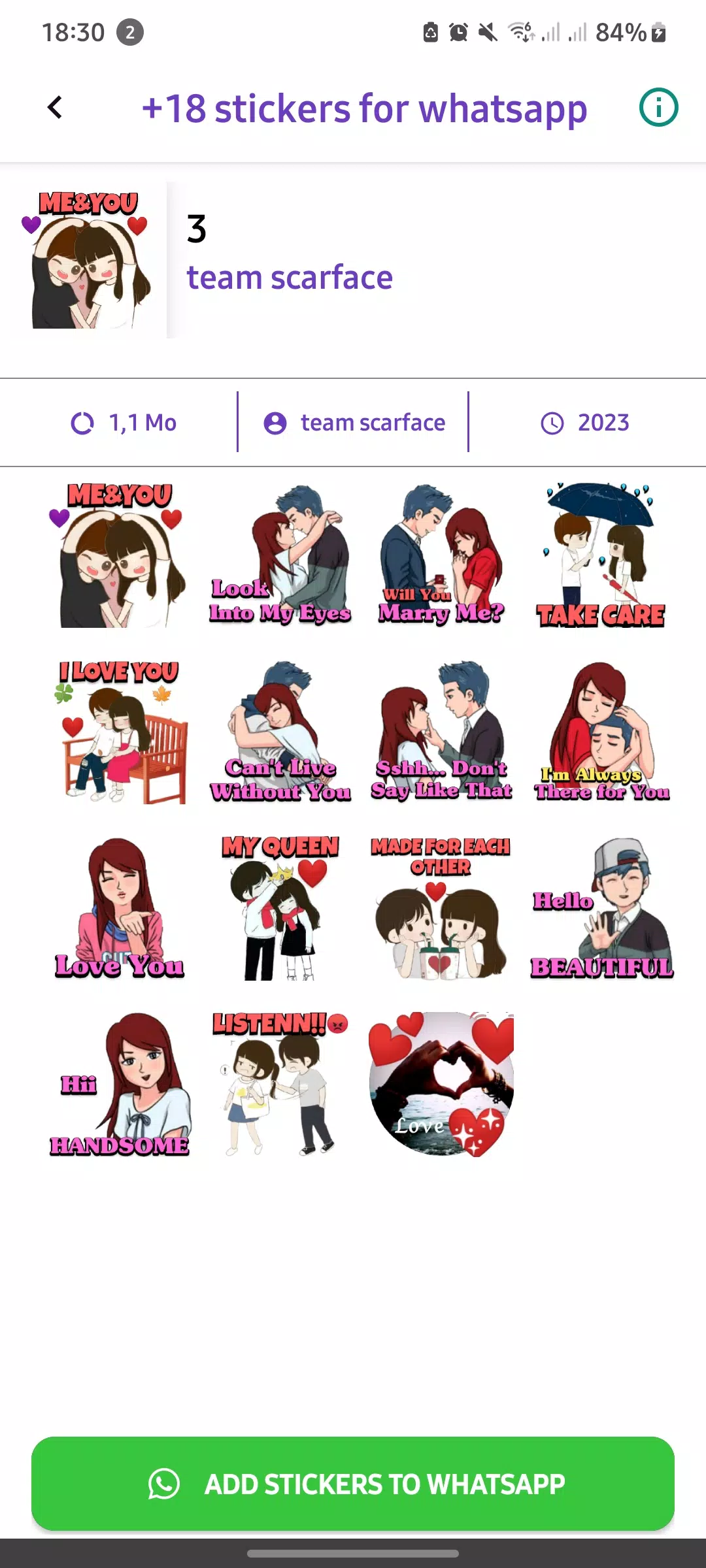 +18 Stickers For WhatsApp ภาพหน้าจอ 2