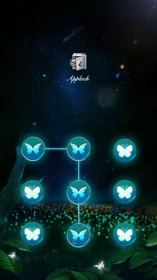 AppLock Theme Flying Butterfly स्क्रीनशॉट 0