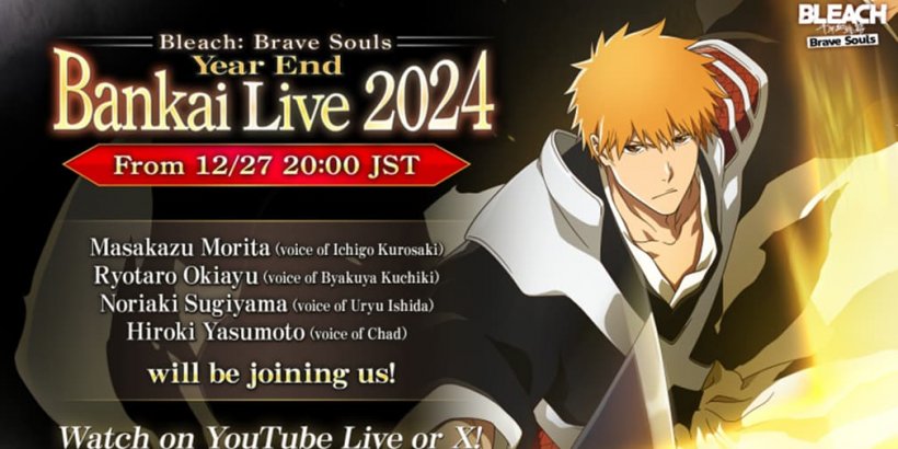 Bleach: Brave Souls to mark end of year with special livestream and appearance of anime VAs