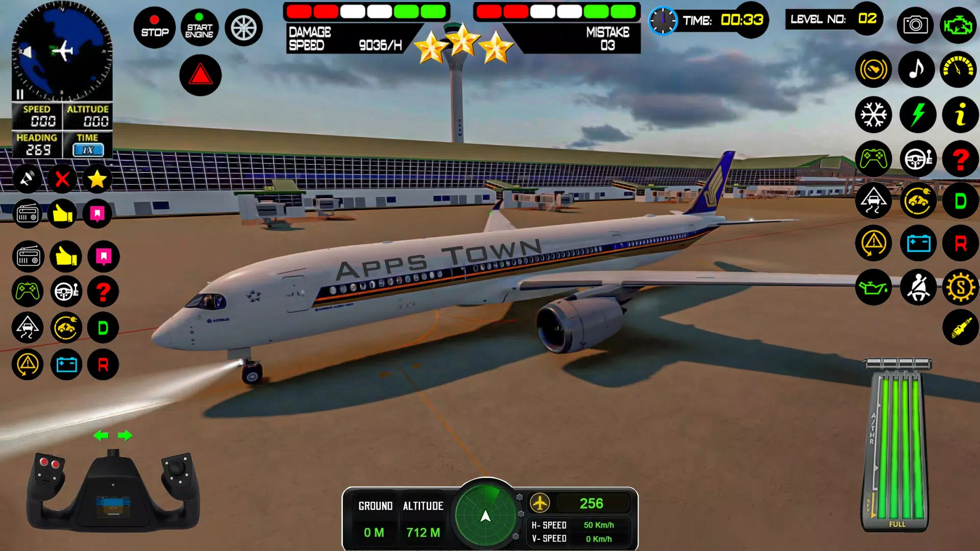 Flight Simulator Pilot Game 3D Schermafbeelding 2