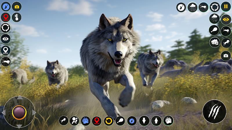 Wolf Simulator: Wild Wolf Game स्क्रीनशॉट 2