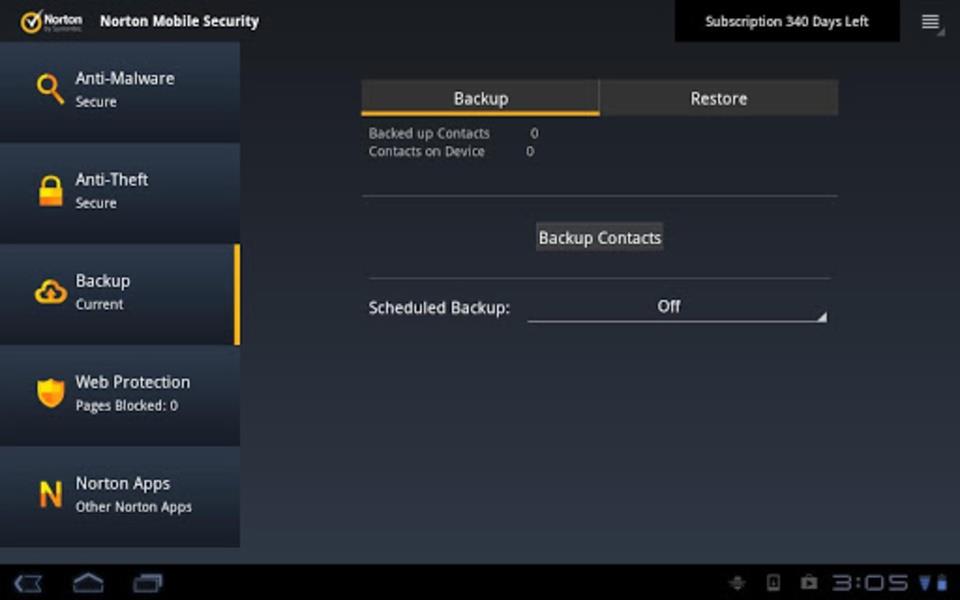 Norton Mobile Security ภาพหน้าจอ 0