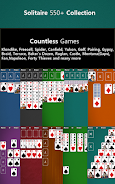 550+ Card Games Solitaire Pack Capture d'écran 1