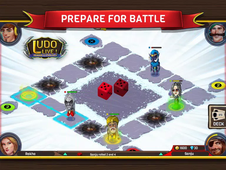 Ludo Live! Heroes & Strategy Schermafbeelding 1