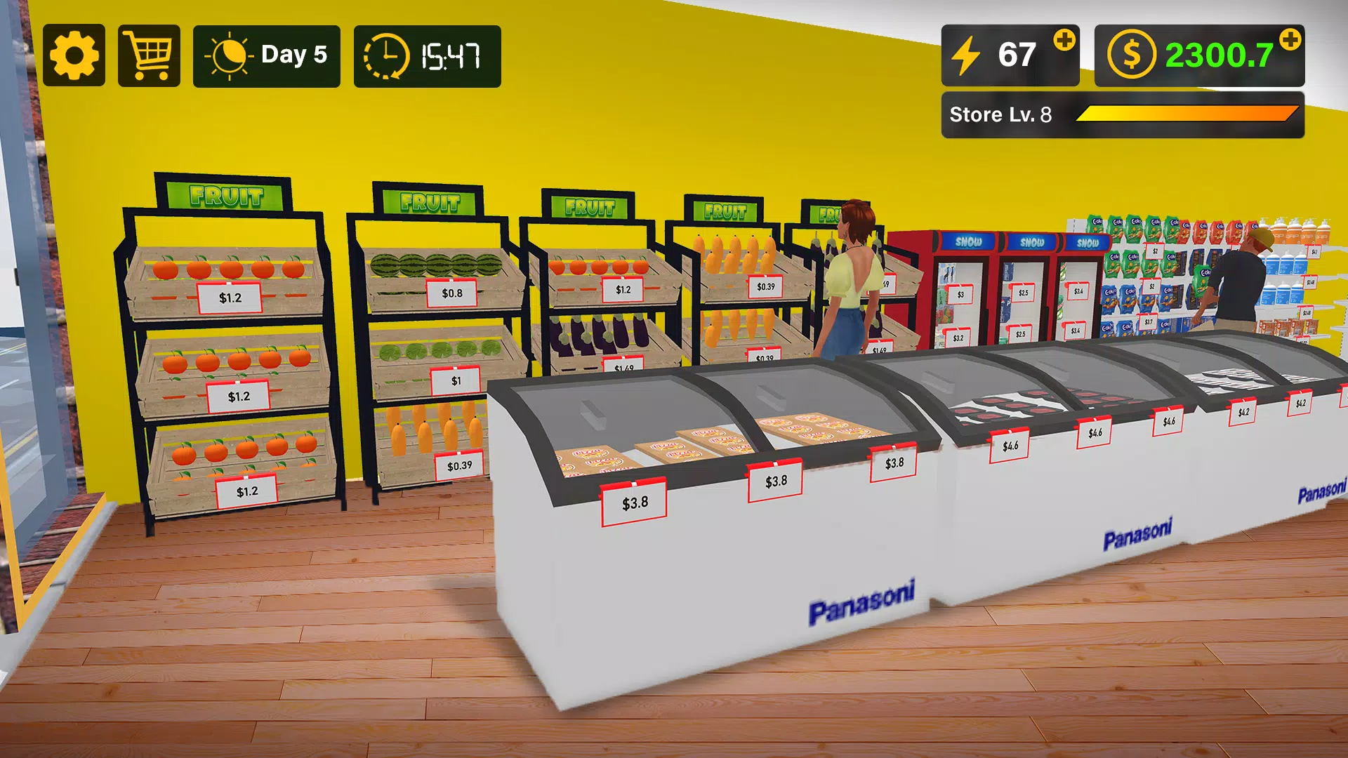 Supermarket 3D Simulation Game Screenshot 1