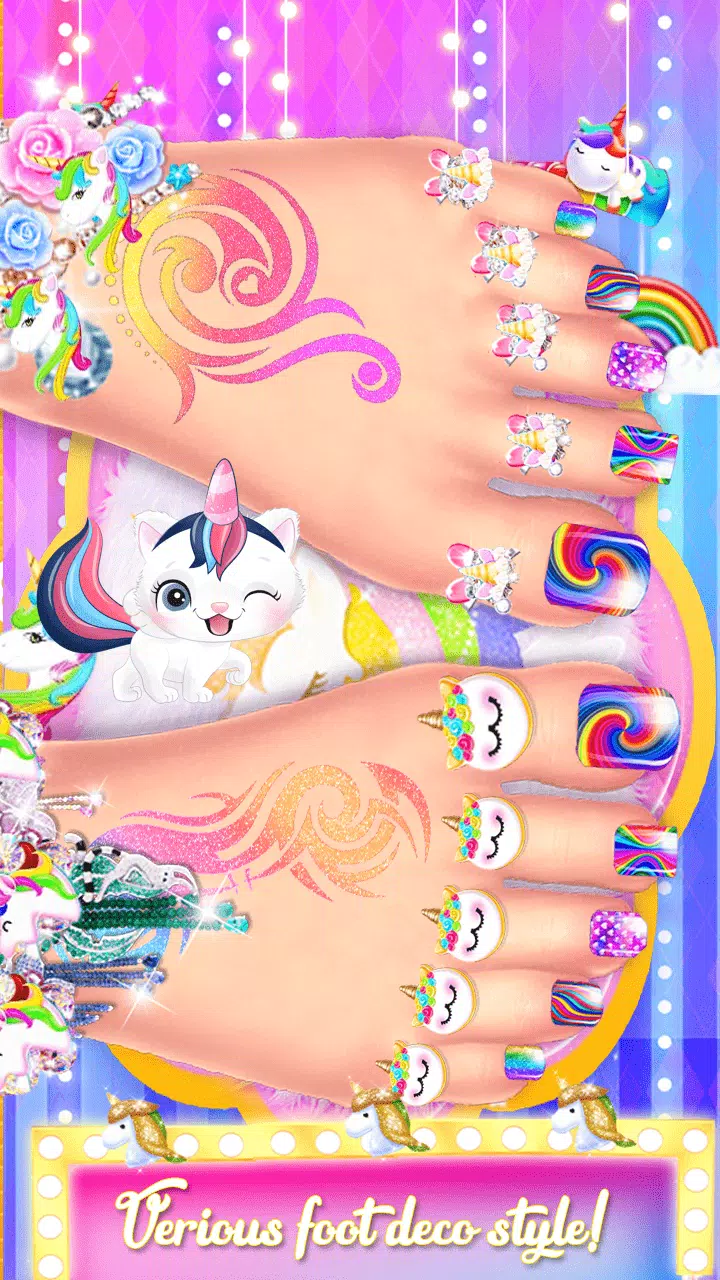 Unicorn Acrylic Nails Makeover应用截图第2张