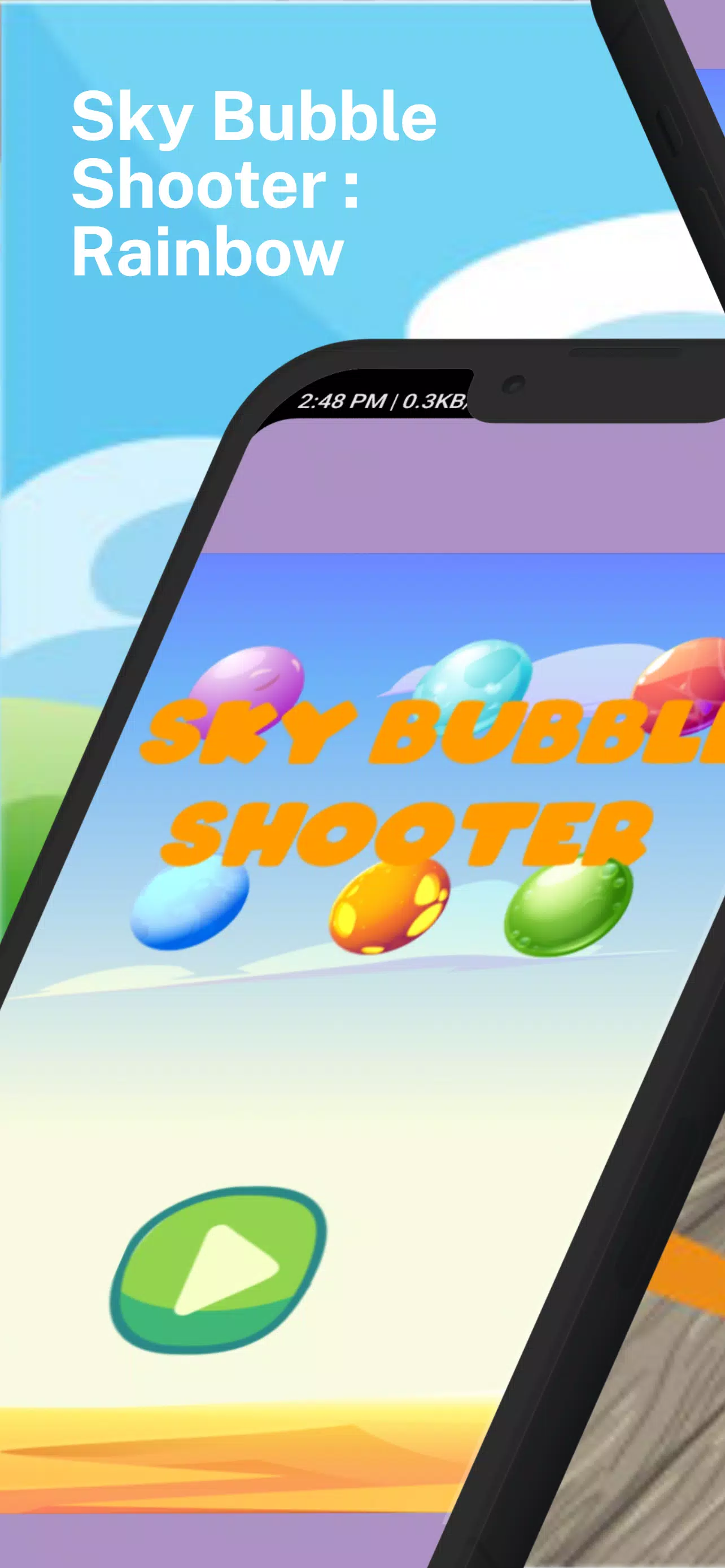 Sky Bubble Shooter : Rainbow Tangkapan skrin 0