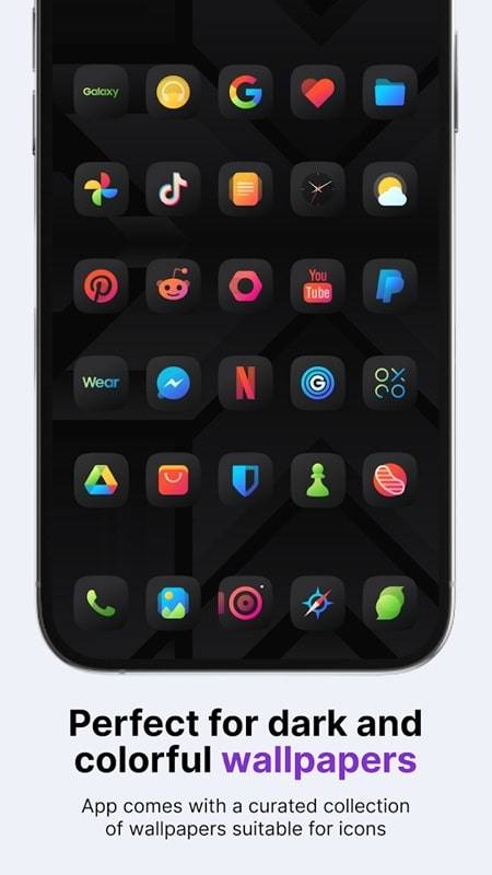 Athena Dark Icon Pack Zrzut ekranu 1