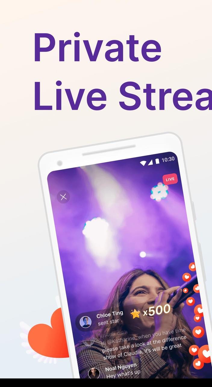 Tevi - Private Live Streaming ภาพหน้าจอ 0