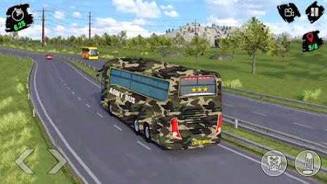 Army Bus Transporter Sim Games スクリーンショット 1