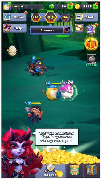 Taptap Heroes:ldle RPG Captura de tela 0