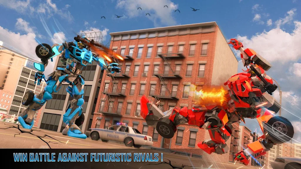 Police Air Jet Multi Robot Shooting Game スクリーンショット 0