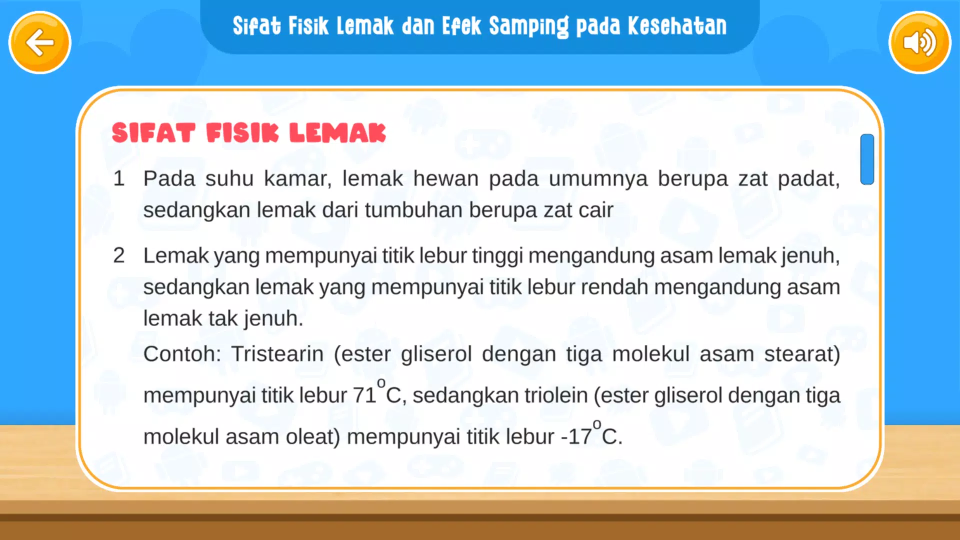 Virtual Lab Reaksi Lemak ဖန်သားပြင်ဓာတ်ပုံ 2