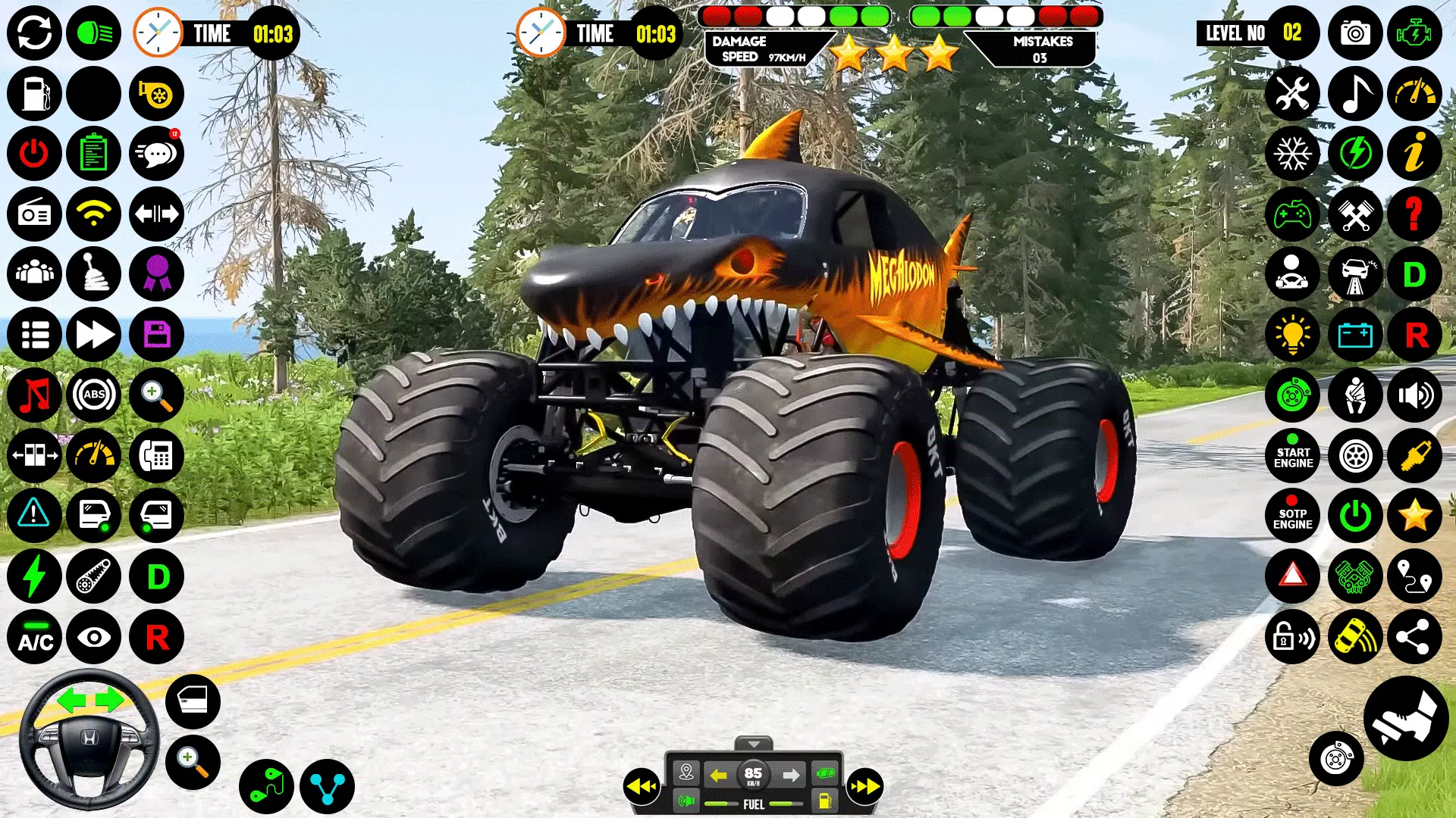 Monster Truck Racing: Truck 3D স্ক্রিনশট 0