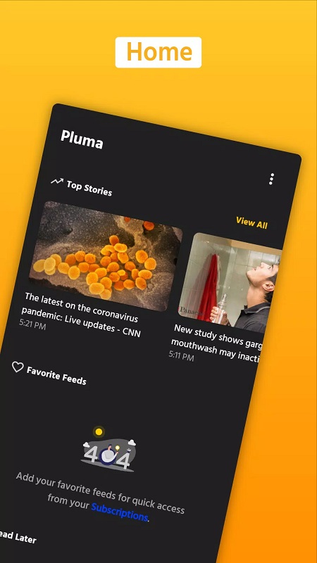 Pluma RSS Reader स्क्रीनशॉट 0