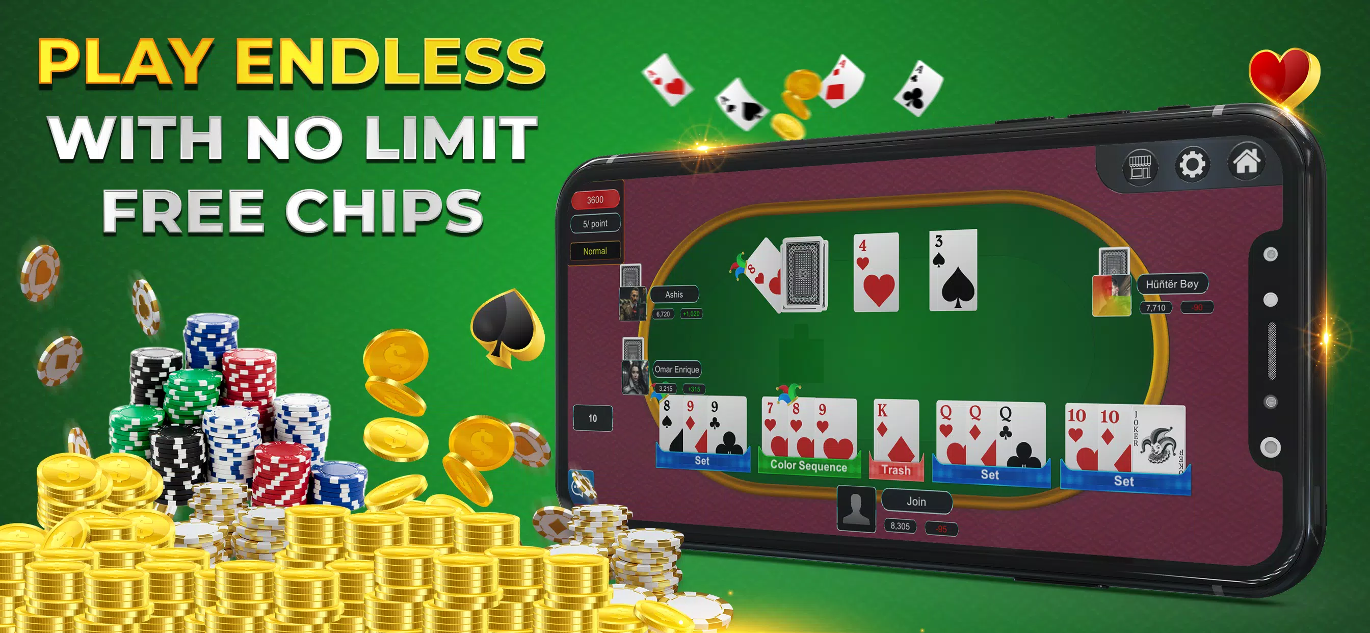 Rummy Online Casino Zrzut ekranu 1