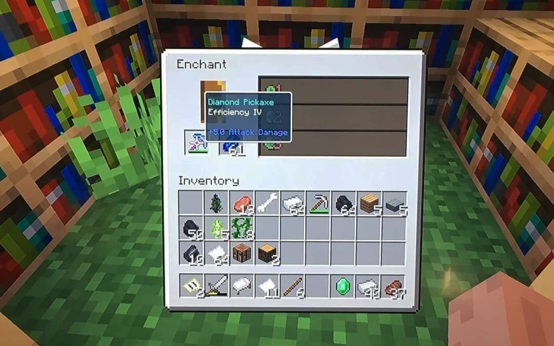 Tabla de encantamiento minecraft