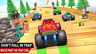 Toilet Monster Car Stunts Game Zrzut ekranu 1