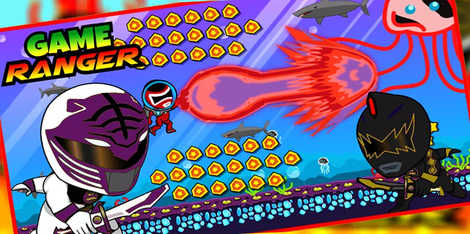 Superheroes Dino Rangers Dash Capture d'écran 2