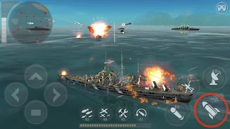 WARSHIP BATTLE:3D World War II ภาพหน้าจอ 1